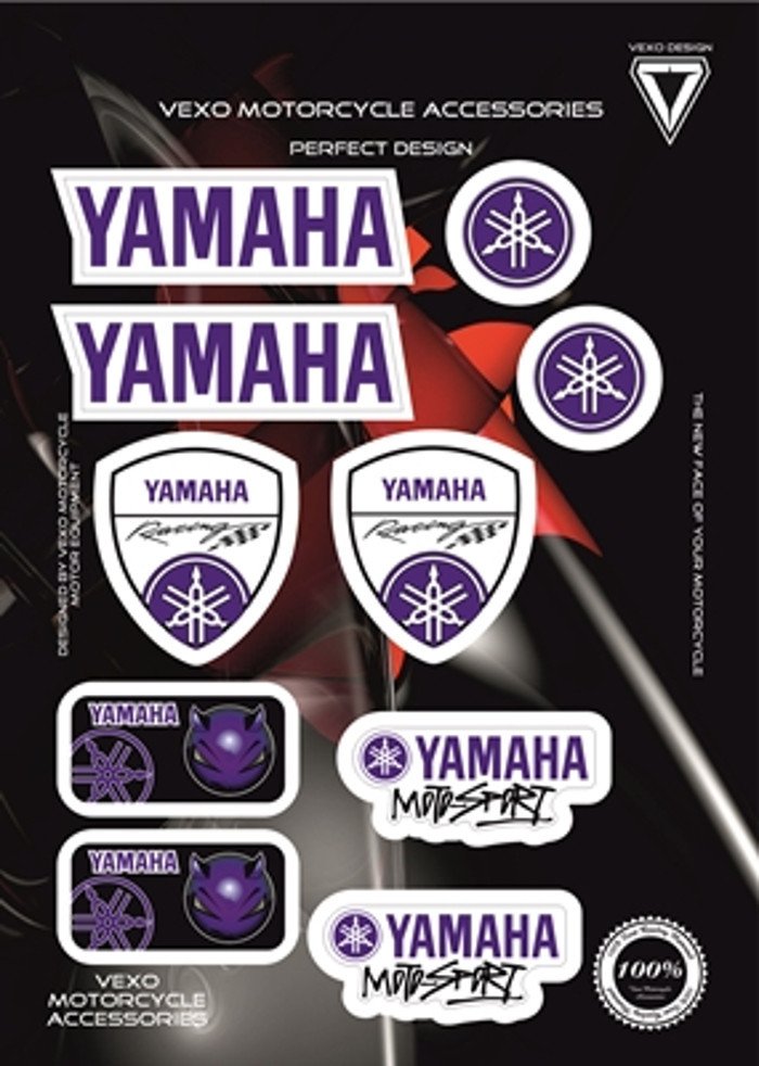 Vexo X23 Yamaha Mavi Sticker Set