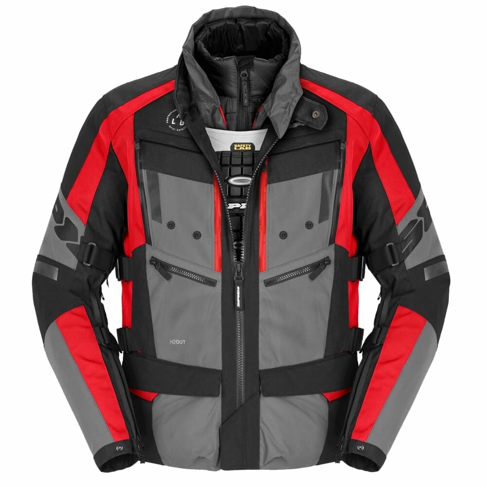 Spidi 4 Season Evo H2Out Mont Gri Kırmızı