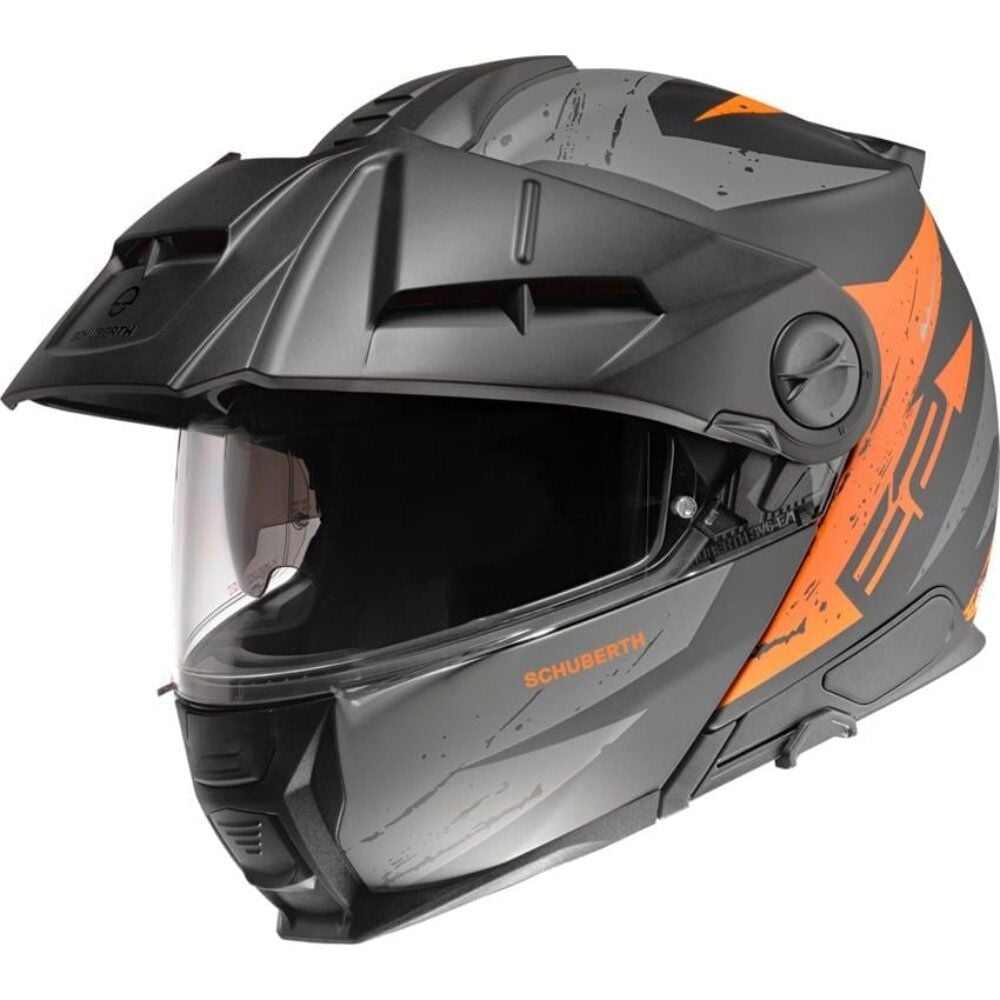 Schuberth E2 Explorer Orange Terekli Çene Açılır Kask