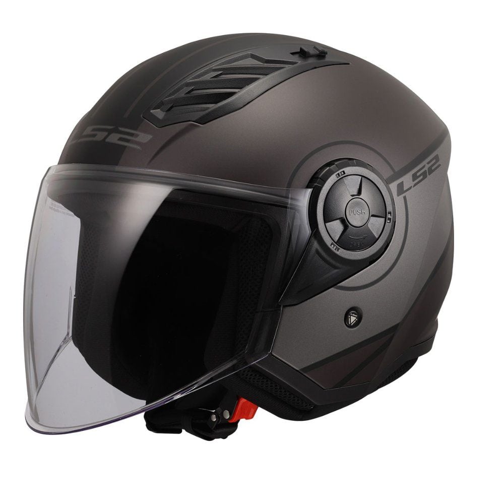 LS2 Airflow 2 Kask Cover Mat Siyah Gri