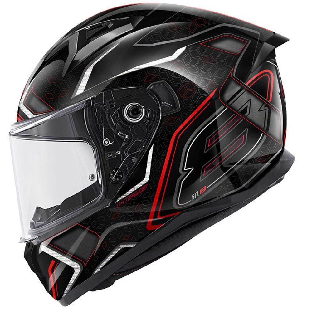 GIVI 50.8 Mystical Kask Siyah-Kırmızı-Titanium