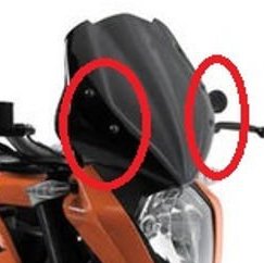 Givi A7701A Ktm Duke 125-200-390 Ön Cam Siperlik Bağlantısı