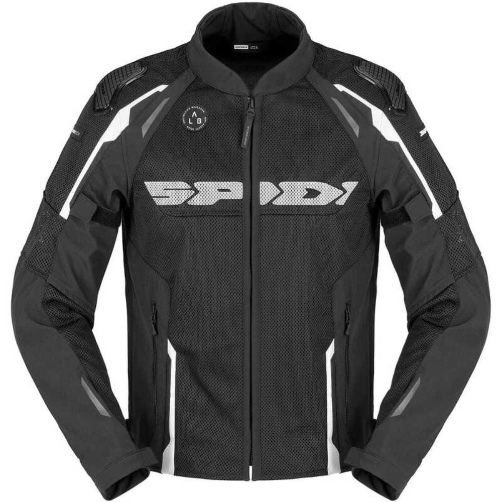 Spidi Race Warrior 2 Net Yazlık Ceket Siyah Beyaz