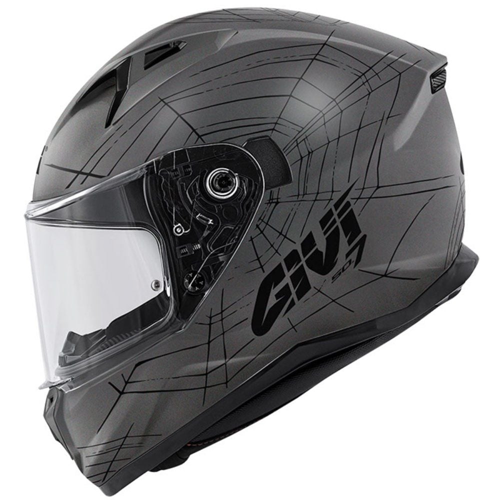 GIVI 50.7 Phobia Kask Mat Titanium-Siyah