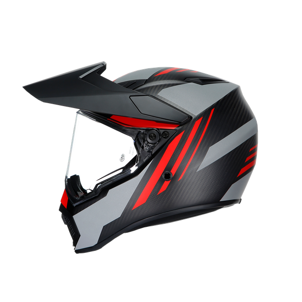 Agv AX-9 Kask Multi Refractive Adv Karbon Kırmızı