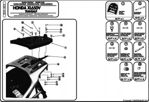 Kappa K213 Honda XL 650 Transalp Arka Çanta Demiri