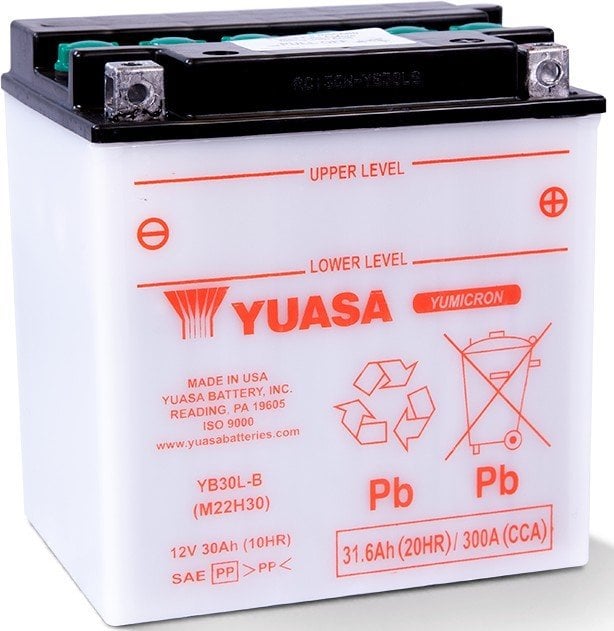 Yuasa Akü YU-YB30L-B (DC) 12V 30A Kuru Şarjlı