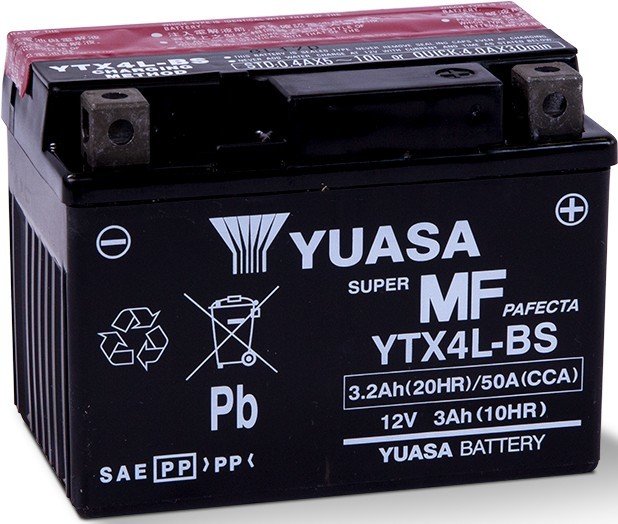 Yuasa Akü YU-YTX4L-BS (CP) 12V 3A Asit Paketli