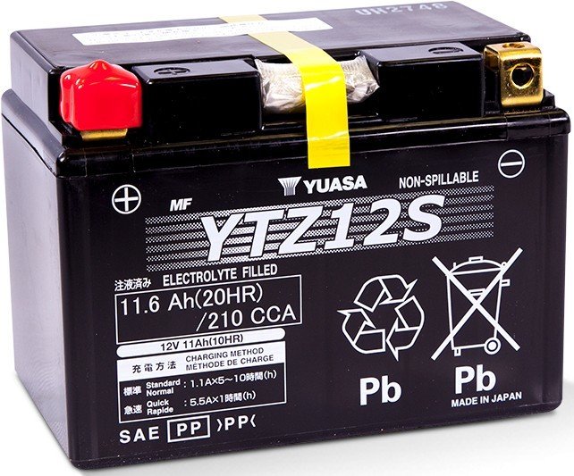 Yuasa Akü YU-YTZ12S (WC) 12V 11A Sulu Şarjlı