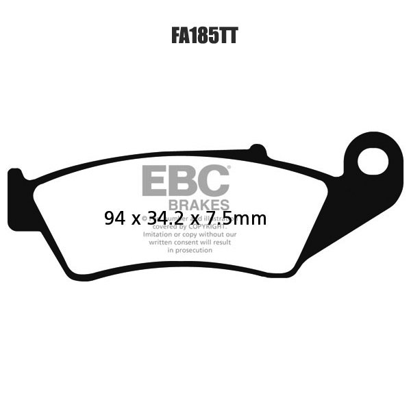EBC FA185TT Carbon Off Road Fren Balatası