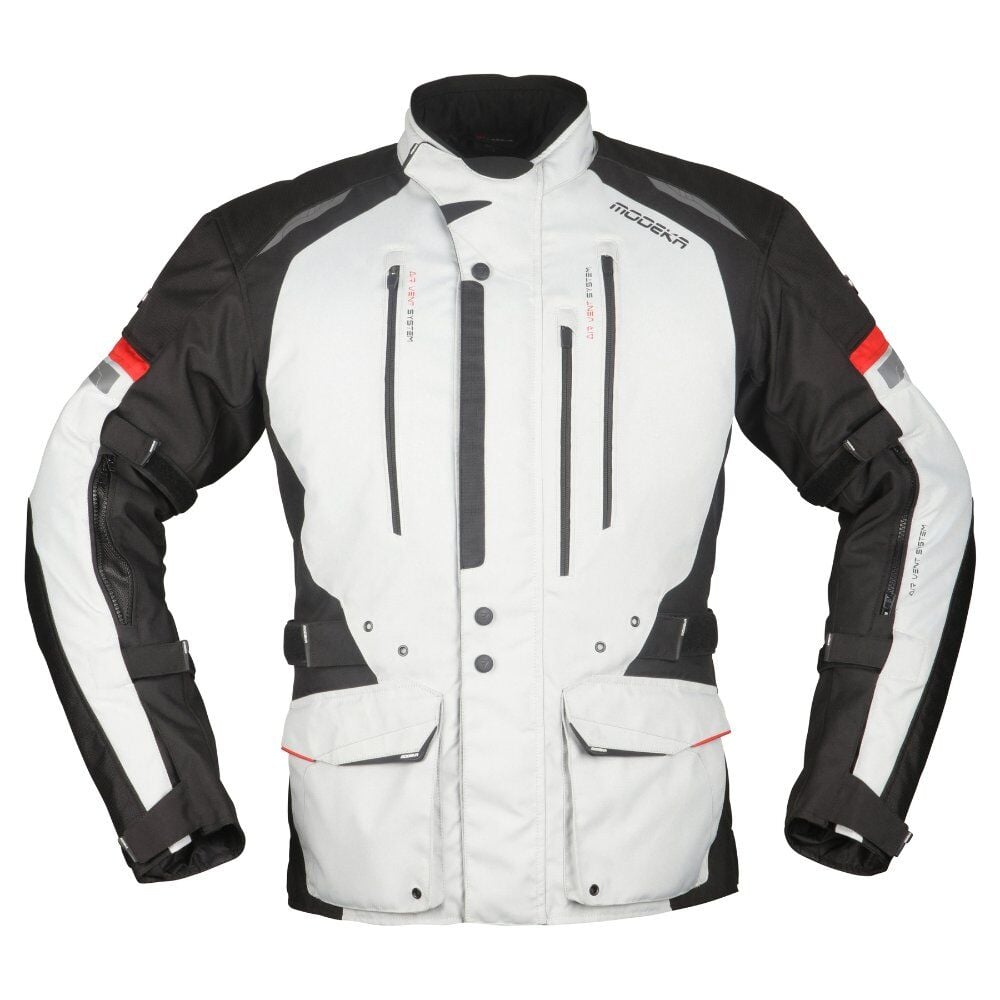 Modeka Striker II Waterproof Ceket Siyah Gri