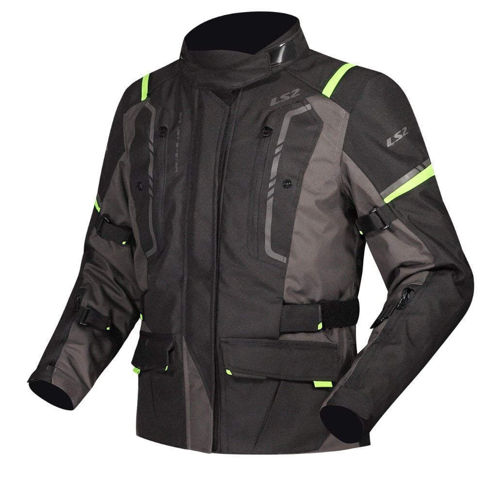 LS2 Narvik Mont Gri Siyah Neon Sarı
