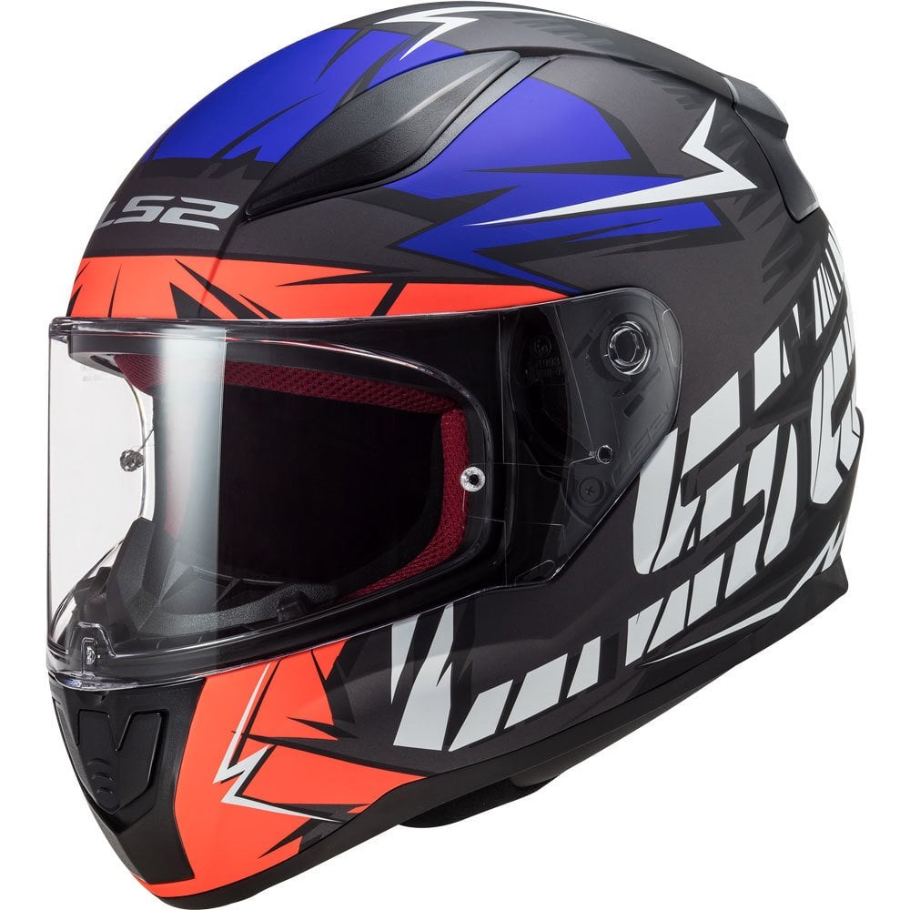 LS2 Rapid Kask Cromo Mat Turuncu Mavi