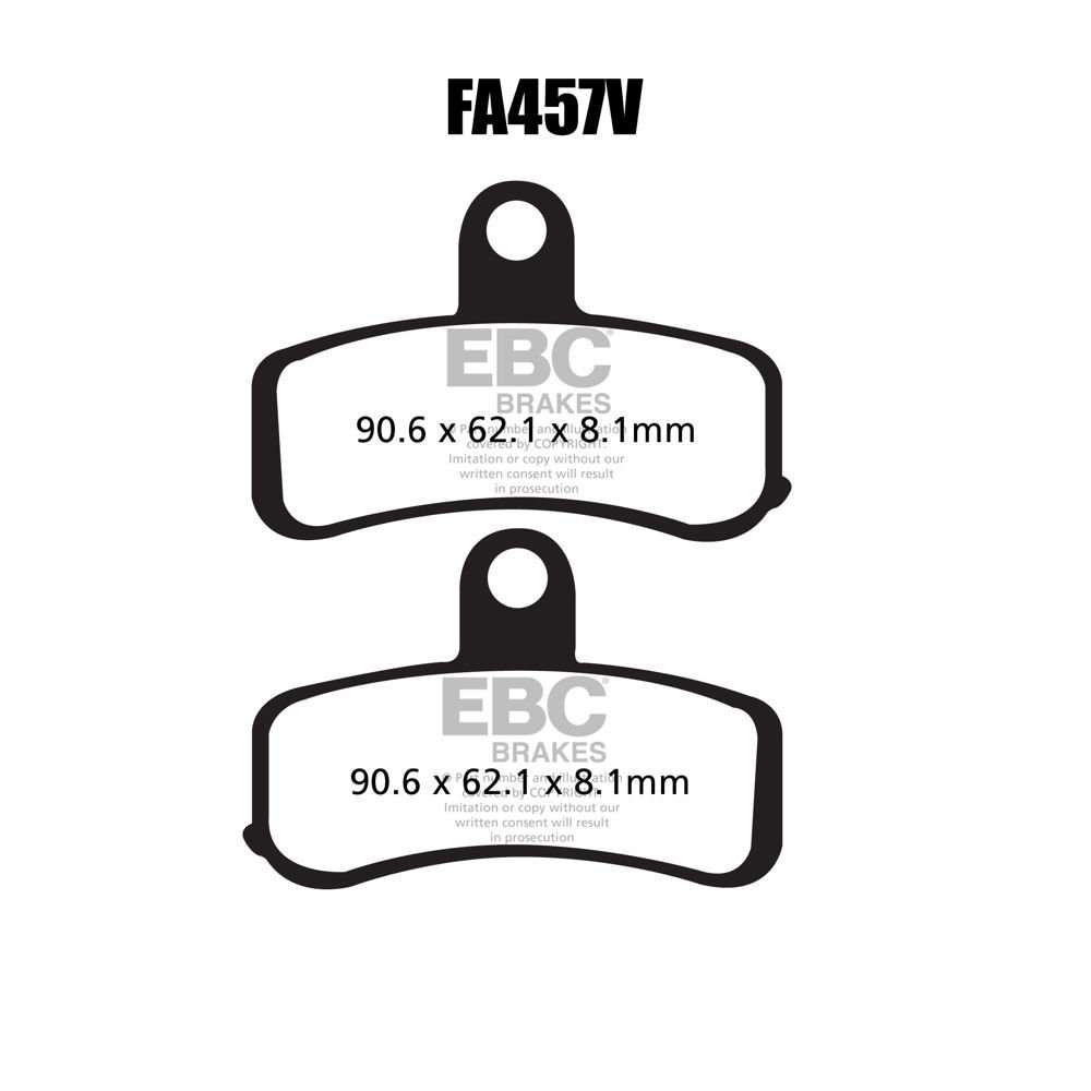 EBC FA457V Yarı Sinterli Fren Balatası