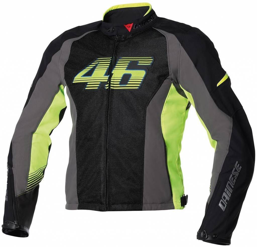 Dainese Vr46 Air Tekstil Mont Black Fluo Yellow