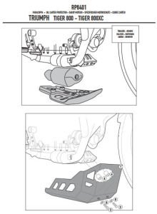 Givi RP6401 Triumph Tiger 800-800XC Karter Koruma