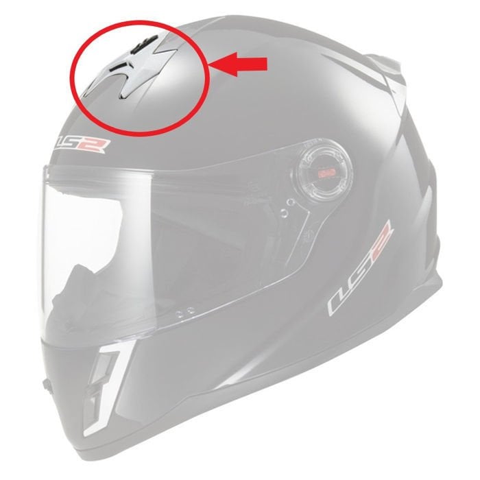 LS2 FF392 Kask Ön Havalandırma