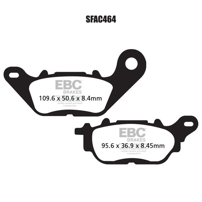 EBC SFAC464 Scooter Carbon Fren Balatası
