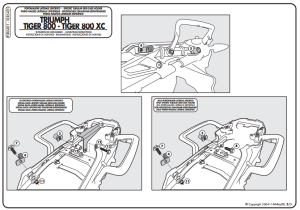 Givi PLR6401 Triumph Tiger 800-Xc-Xr Yan Çanta Demiri