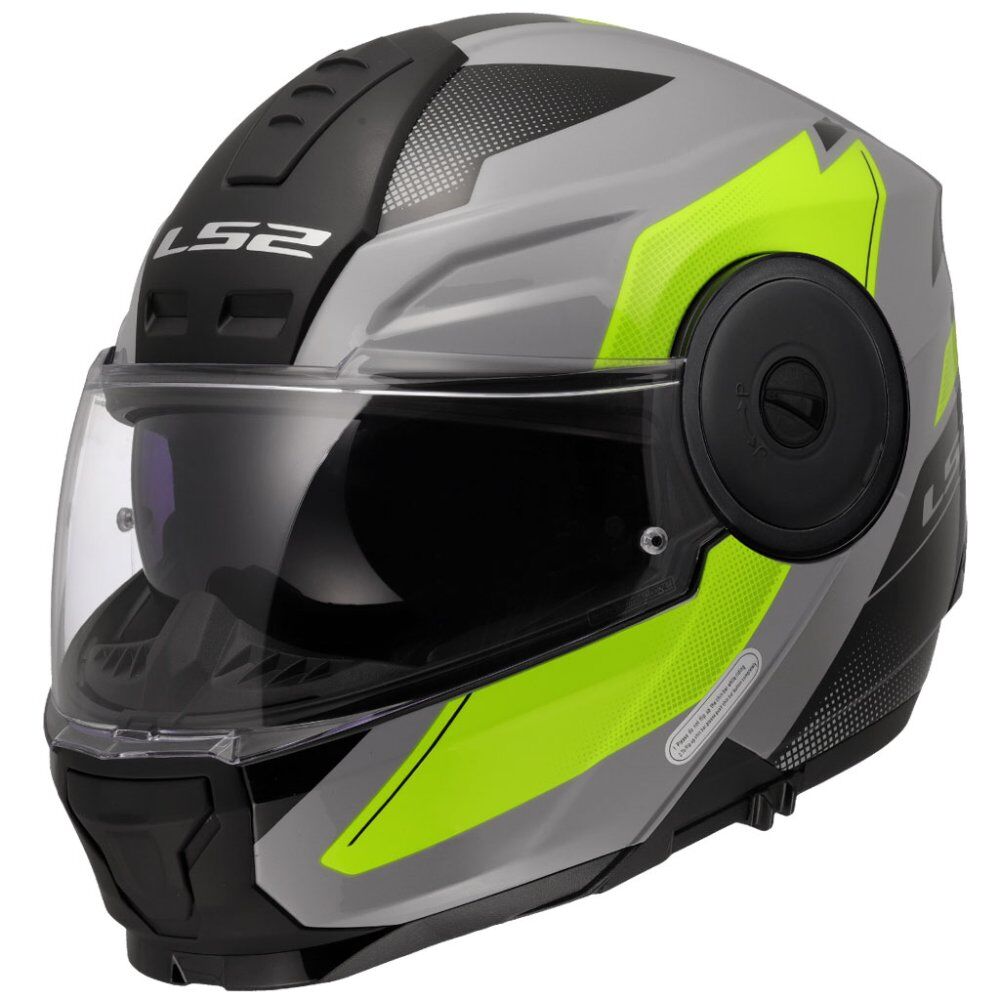 LS2 Scope 2 Kask Duria Gri Neon Sarı