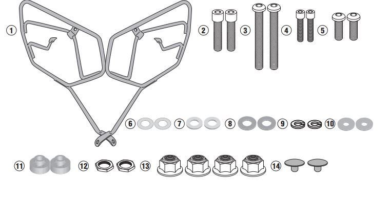 Givi TE1173 Honda CB 650 R Yan Kumaş Çanta Demiri