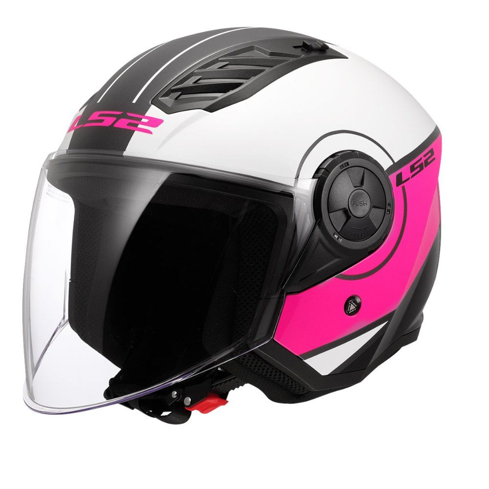 LS2 Airflow 2 Kask Cover Beyaz-Pembe