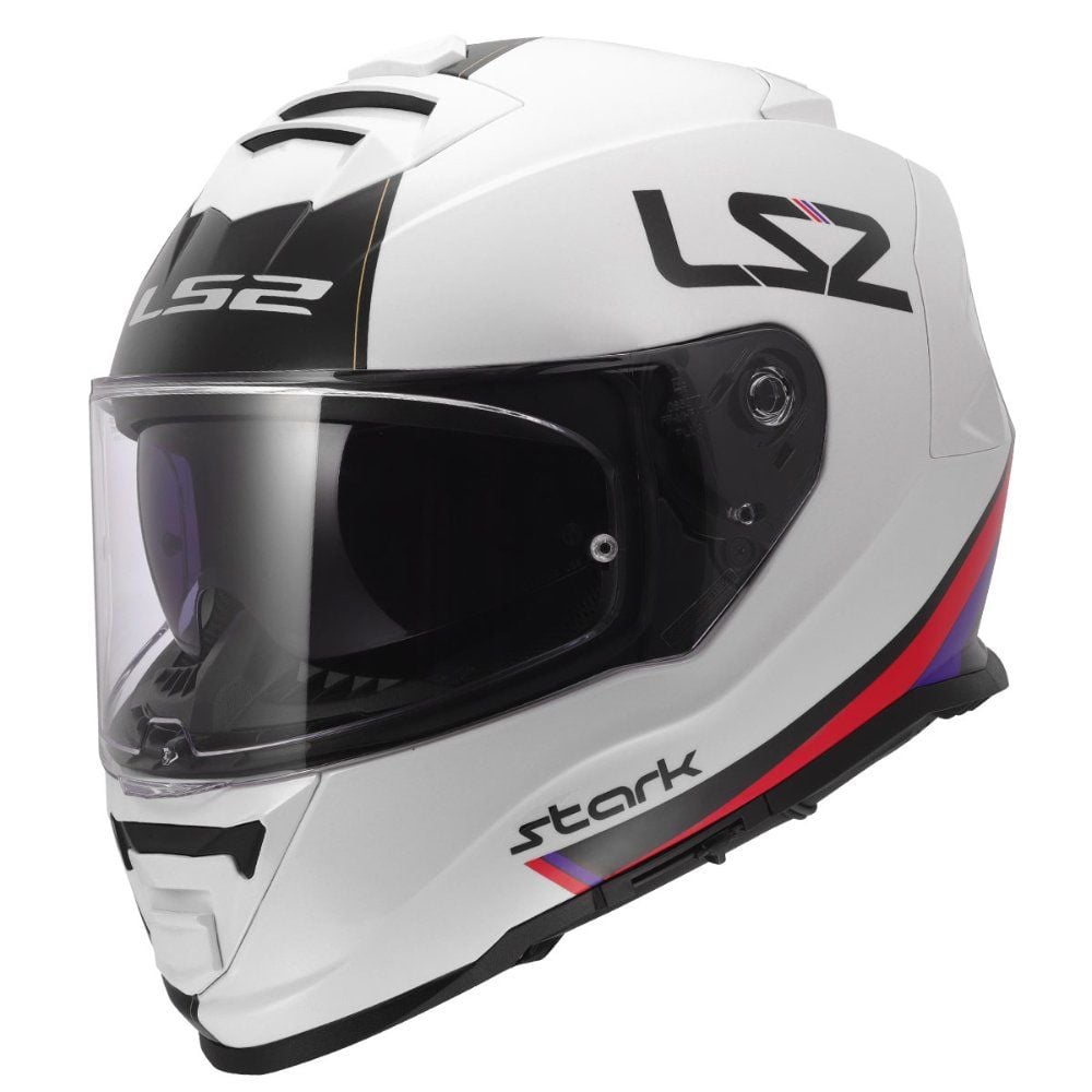 LS2 Storm 2 Kask Stark Beyaz-Kırmızı-Mavi-Sarı
