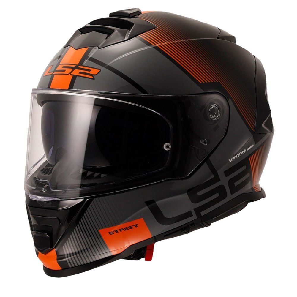 LS2 Storm 2 Kask Epic Siyah-Turuncu