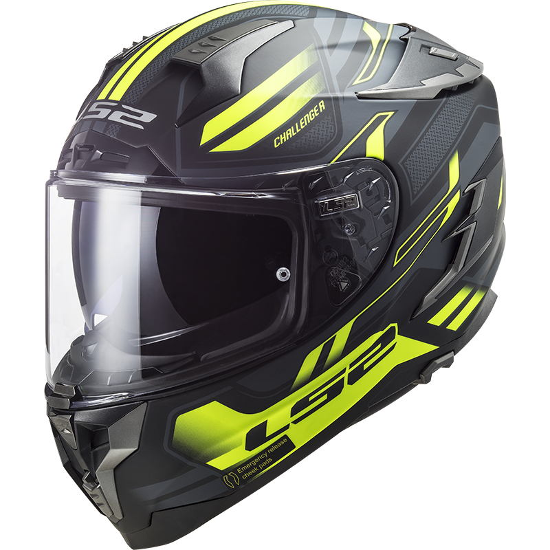 Ls2 Challenger Spin Kask Mat Siyah Kobalt Ls2 Challenger Spin Kask Mat Siyah Kobalt L