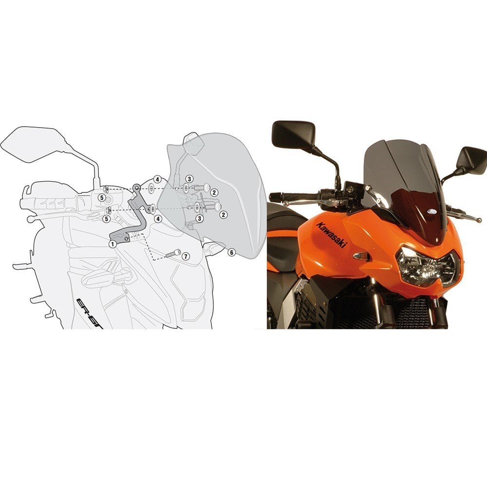 Kappa 402D Kawasaki Z750 Ön Cam