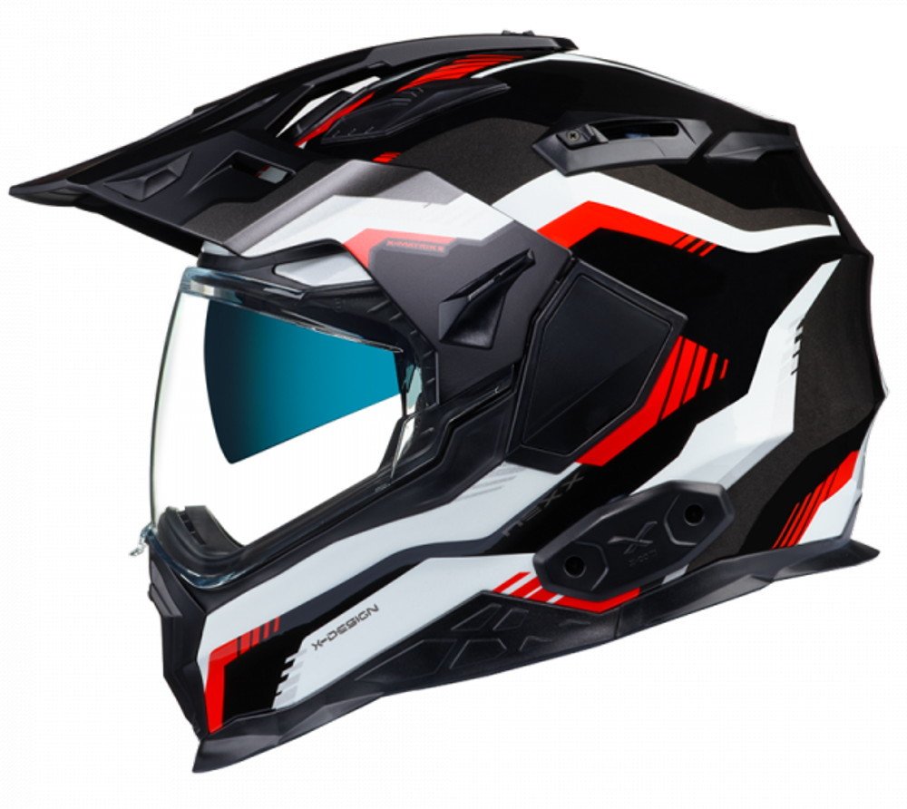 Nexx X.Wed 2 Kask Columbus Gri Kırmızı Siyah