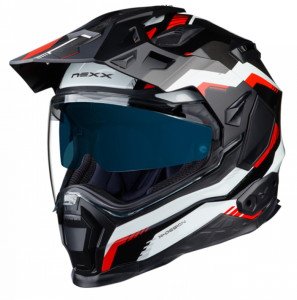 Nexx X.Wed 2 Kask Columbus Gri Kırmızı Siyah