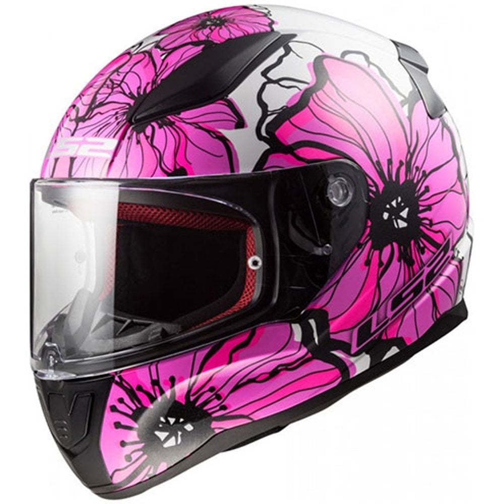LS2 Rapid Kask Poppies Pembe