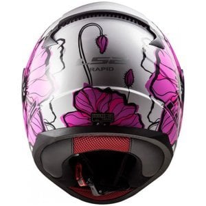 LS2 Rapid Kask Poppies Pembe