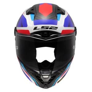 LS2 Thunder Karbon GP Aero Raute Kask Mavi Kırmızı