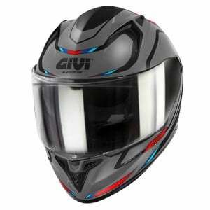 Givi 50.8 Kask Mach1 Mat Gri Siyah Kırmızı