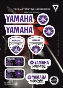 Vexo X23 Yamaha Mavi Sticker Set