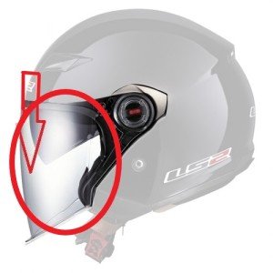 Ls2 Kask Beyaz Cam Track Of569