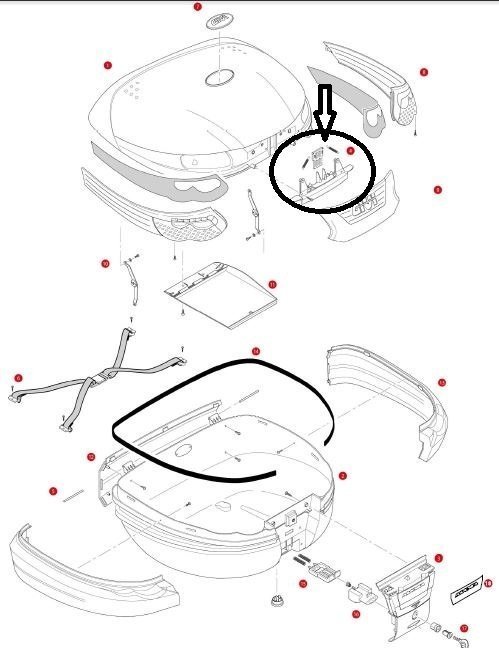 Givi Z677R Çanta Kapak Kapatma Sistemi E55