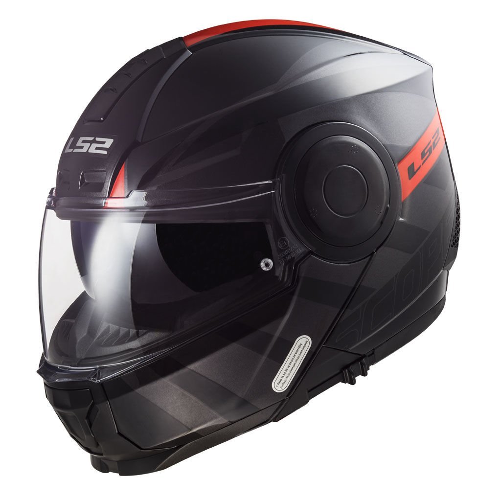 Ls2 Scope Kask Hamr Mat Siyah Kırmızı