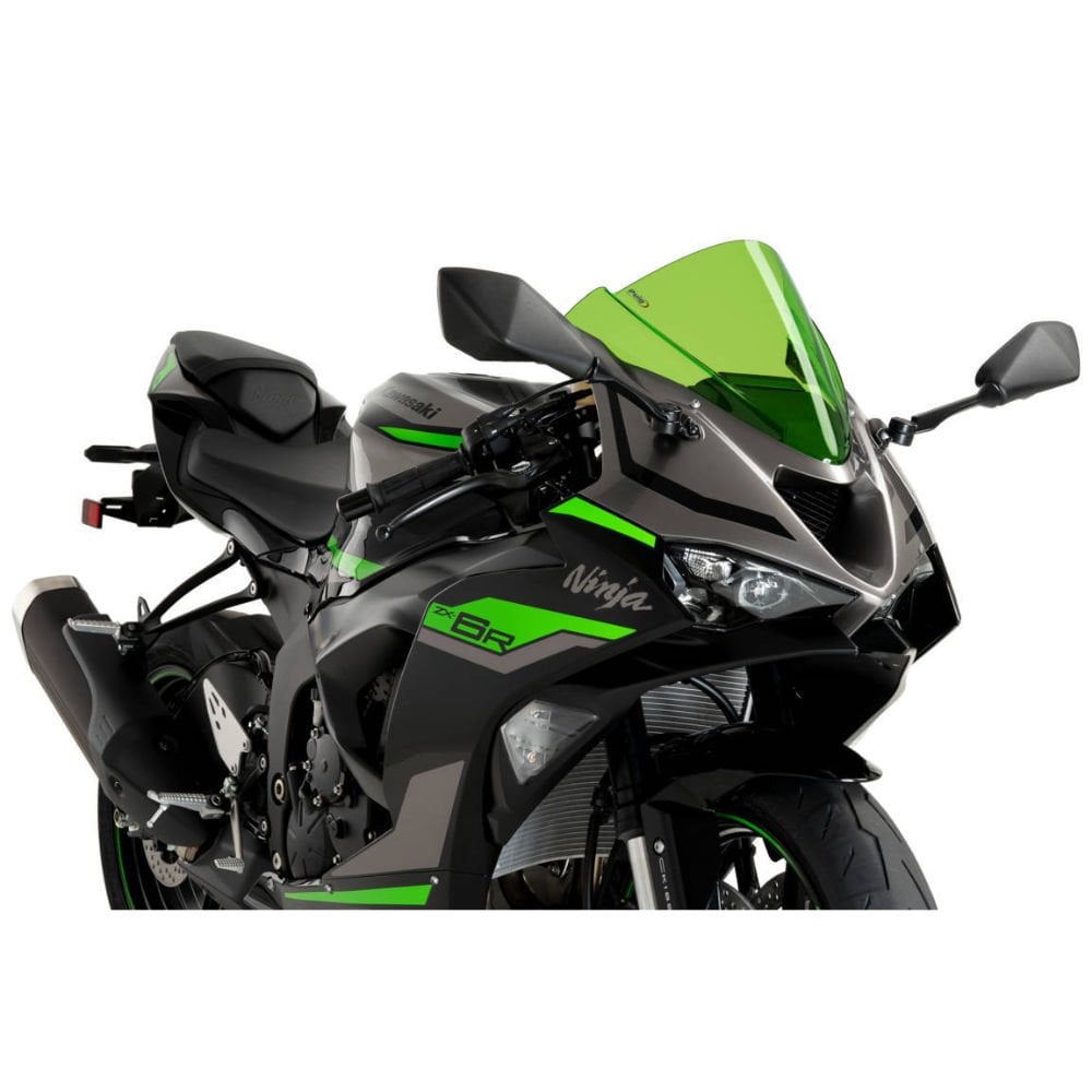 PUIG-21831V Z-Racing KAWASAKI ZX-6R Ninja 24 Ön Cam Yeşil | Siperlik