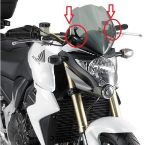 Givi A448A Kawasaki Er-6N 650 Ön Cam Siperlik Bağlantısı