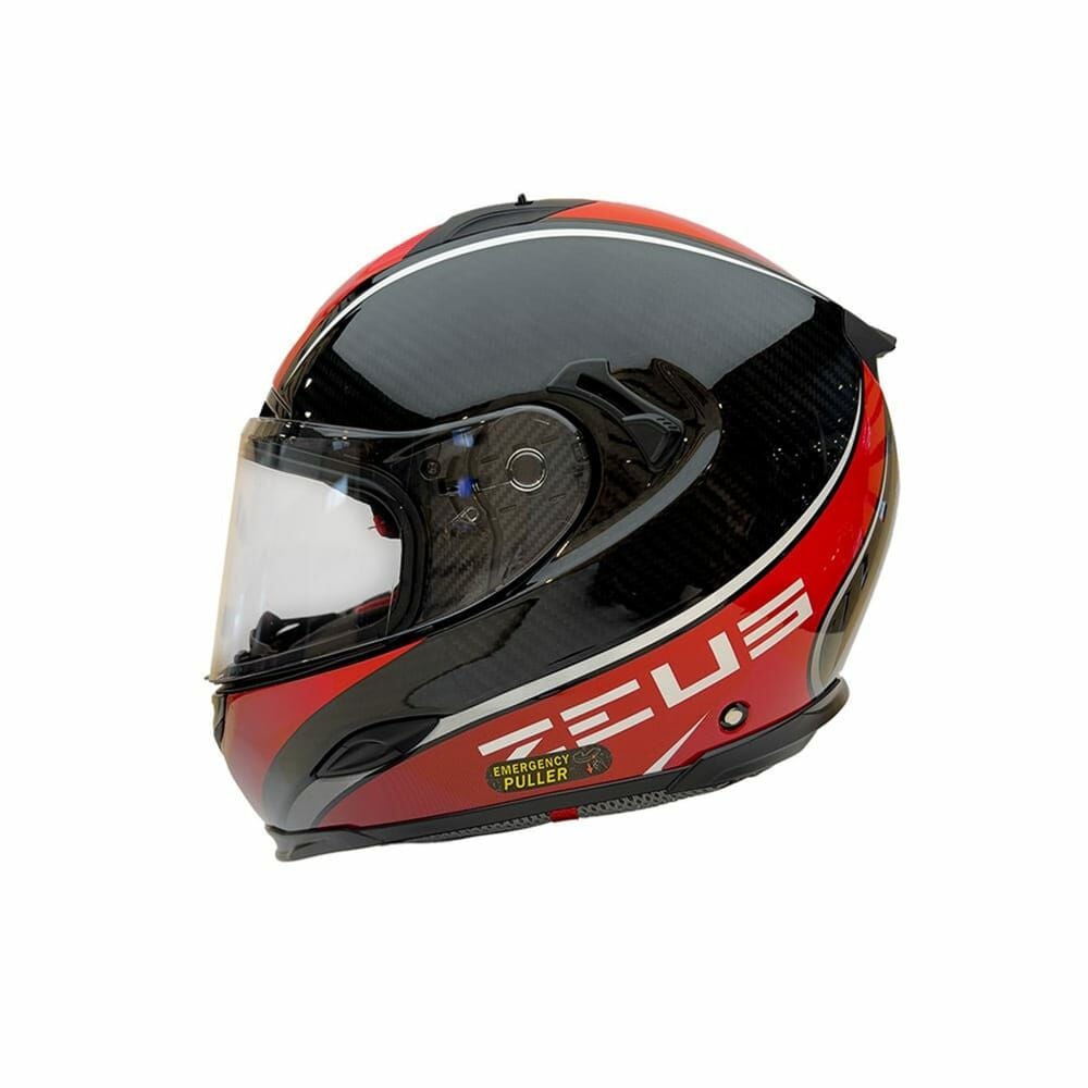 Zeus Kask ZS-1800B Gloss Carbon Kırmızı