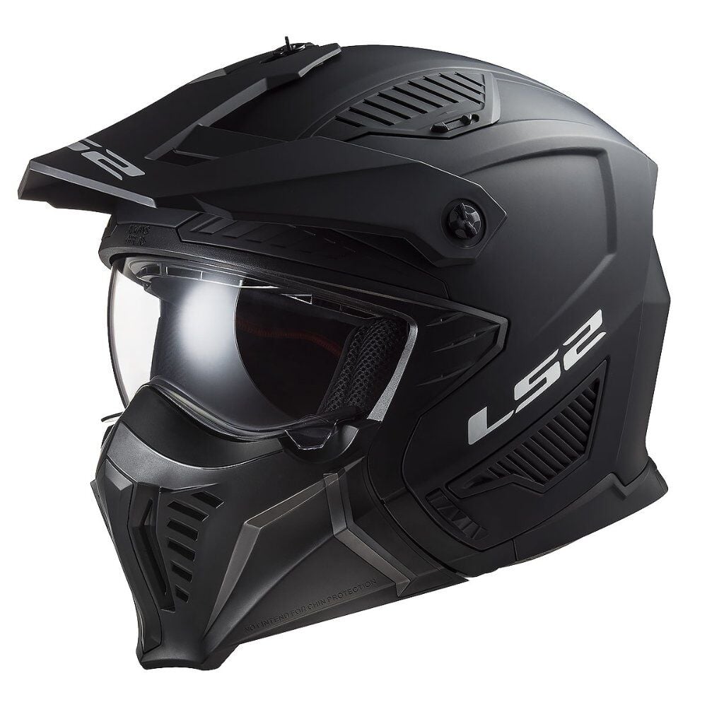 LS2 Drifter Kask Mat Siyah