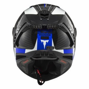 Ls2 Thunder Karbon Kask Racing 1 Mavi Beyaz