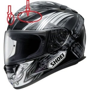 SHOEI Kask Xr-1100 Üst Ön Havalandırma Seti Fume