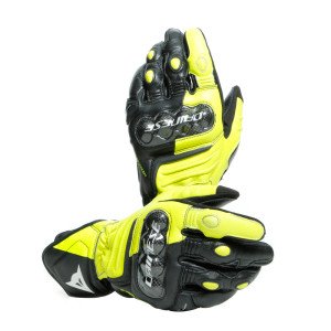 Dainese Carbon 3 Uzun Deri Eldiven Sarı