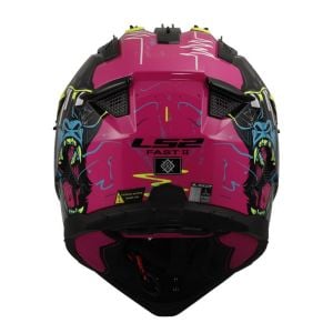 LS2 Fast 2 Kask Gorilla Mor-Neon Sarı