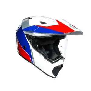 AGV AX-9 MULTI PLK ATLANTE Kapalı Kask Beyaz Mavi Kırmızı