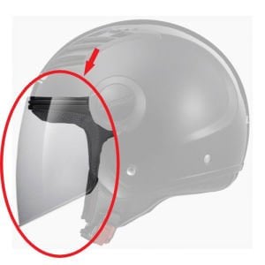 LS2 Airflow Kask Camı Beyaz